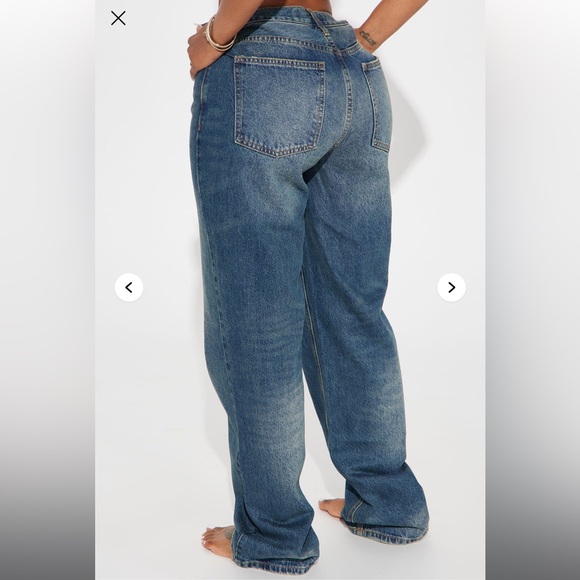 Brand New With Tags Fashion Nova Crossover Straight Leg Tinted Jeans - Size 9 - Picture 3 of 4